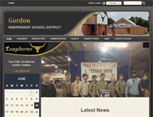 Tablet Screenshot of gordonisd.net